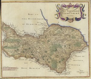 Mapa del North Riding de Yorkshire